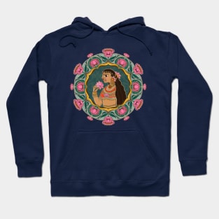 Indian lotus  Queen Hoodie